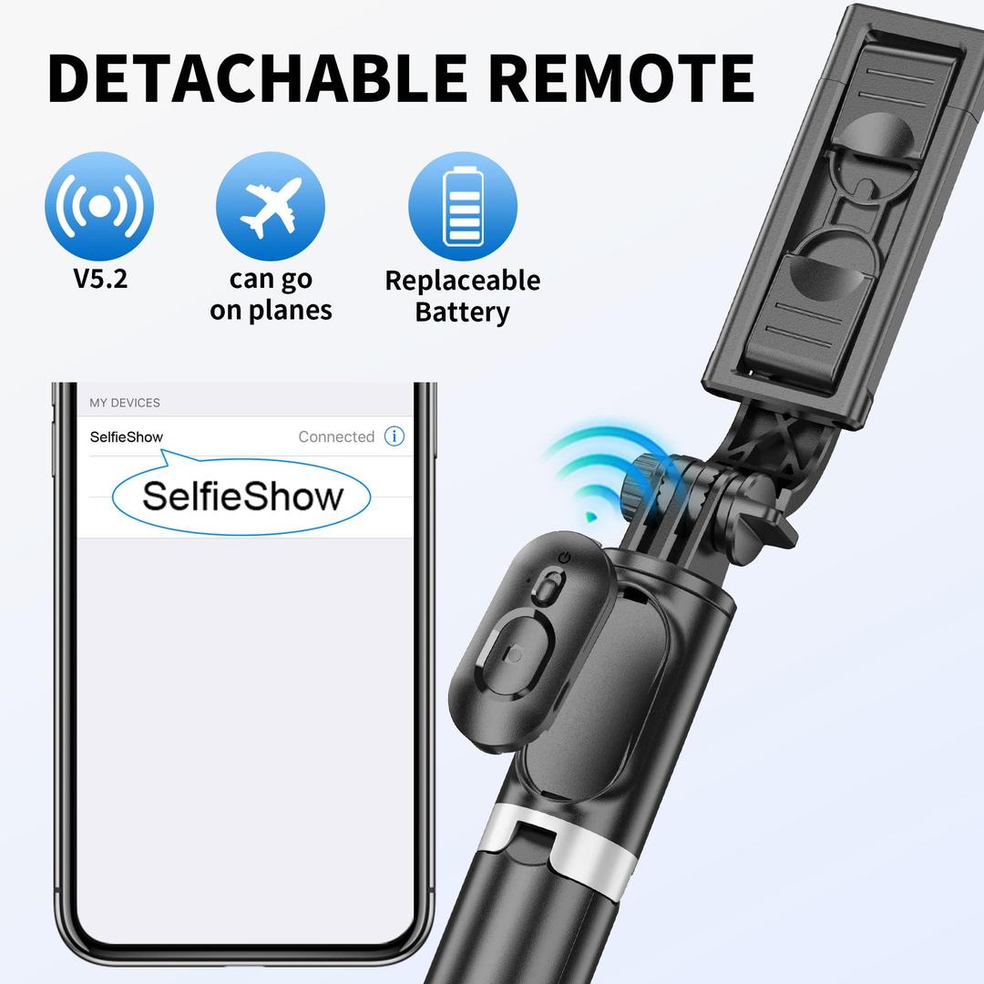 Premium Black Selfie Stick - Perfect for Every Occasion (1 Pcs)