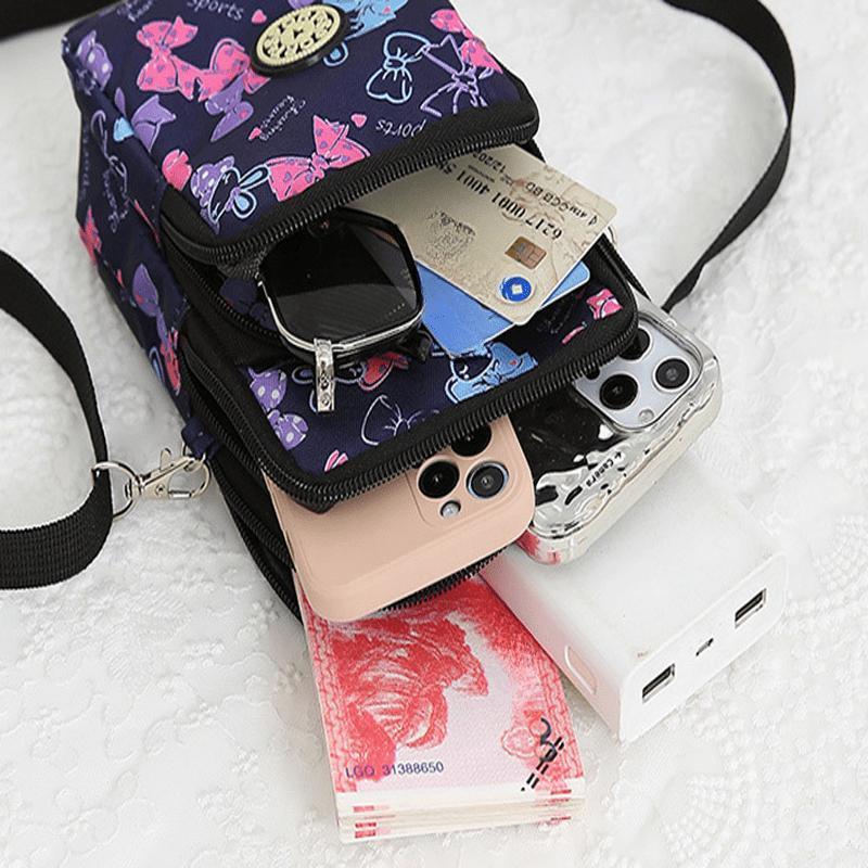 Women's Nylon Printed Shoulder Bag