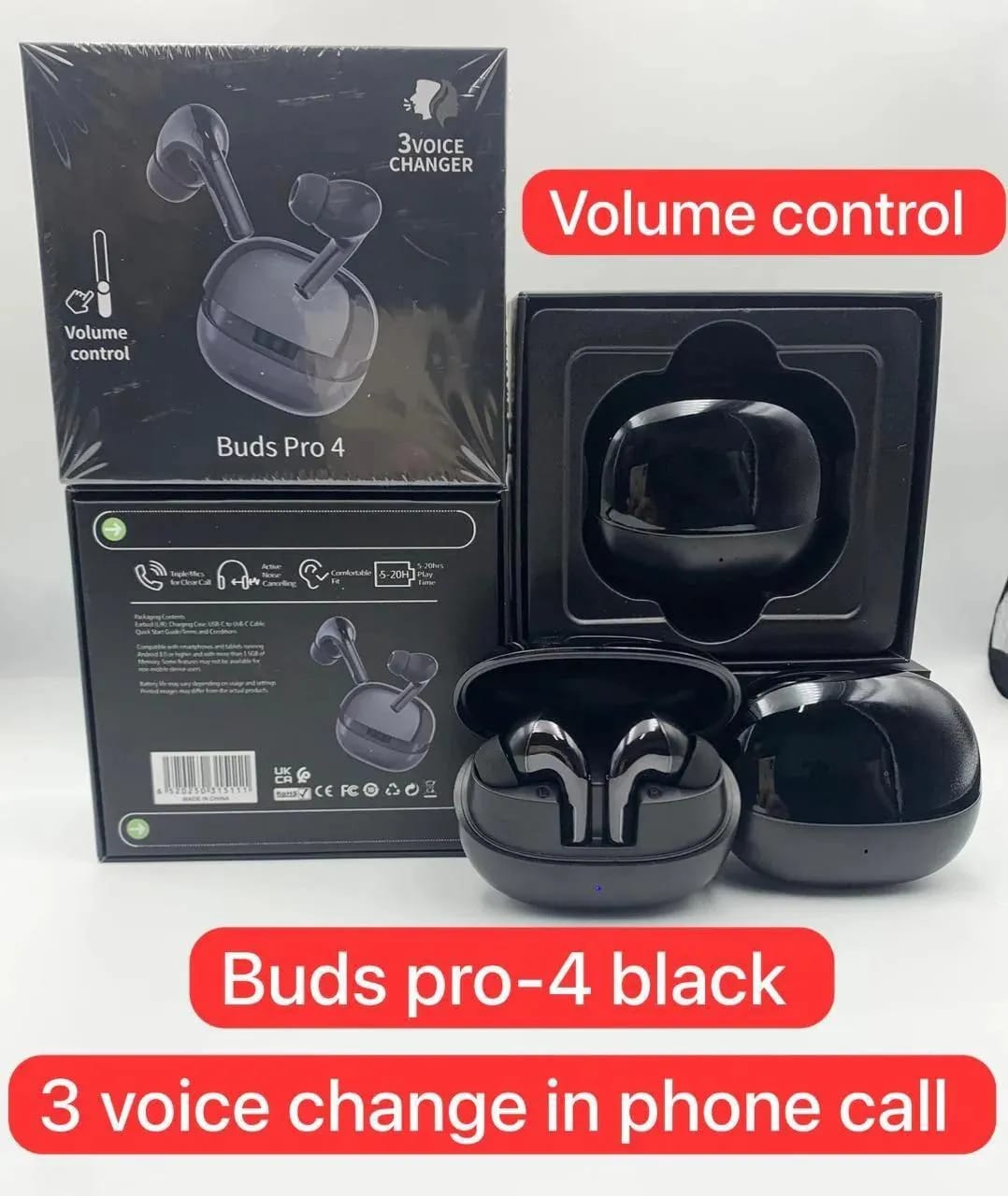 Buds 4 Pro – High-Resolution True Wireless Earbuds with ANC, LDAC & Long Battery Life