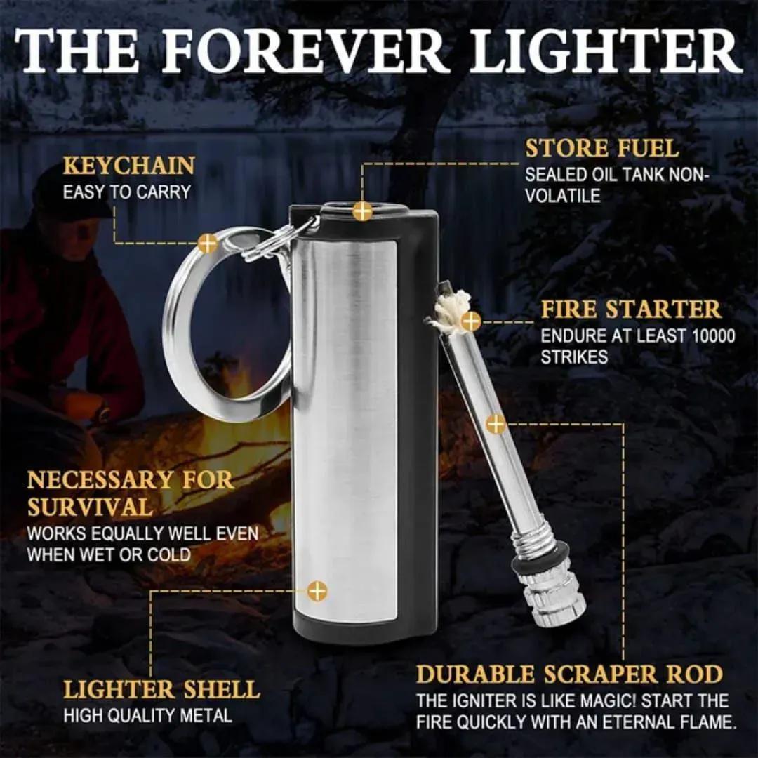 Stainless Steel Gas Lighter - 1 Pc for Stylish and Functional Kitchen Use